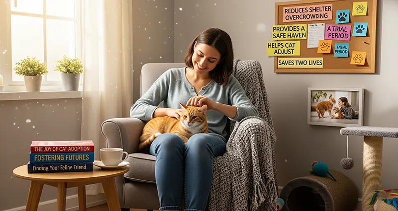Benefits of Fostering to Adopt a Cat in the US