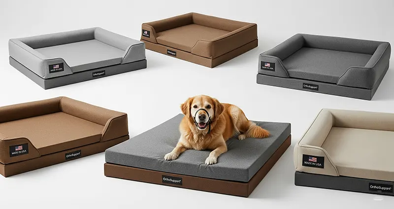 Orthopedic Dog Beds for Large Senior Dogs with Arthritis Made in USA