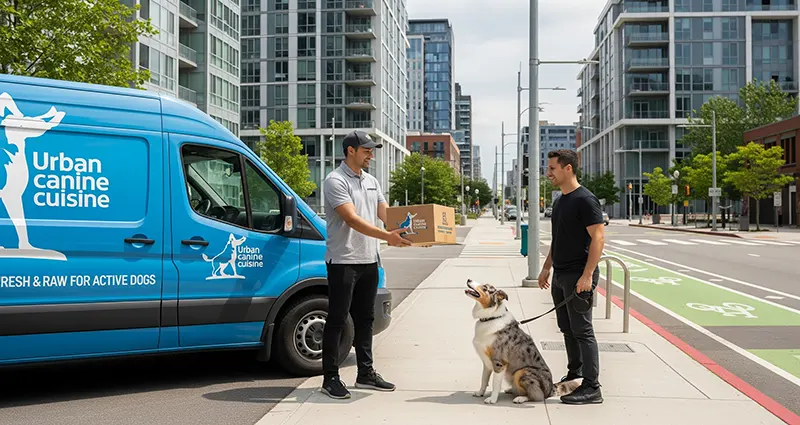 Raw or Fresh Dog Food Delivery Services for Active Dogs in Urban Areas in the US