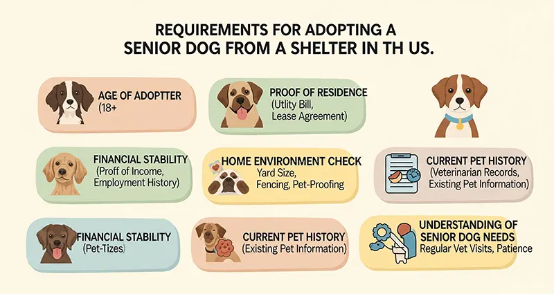Requirements for Adopting a Senior Dog from a Shelter in the US