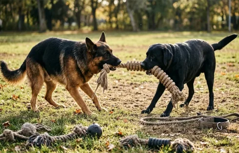 Durable Tug-of-War Toys for Large, Strong Dogs