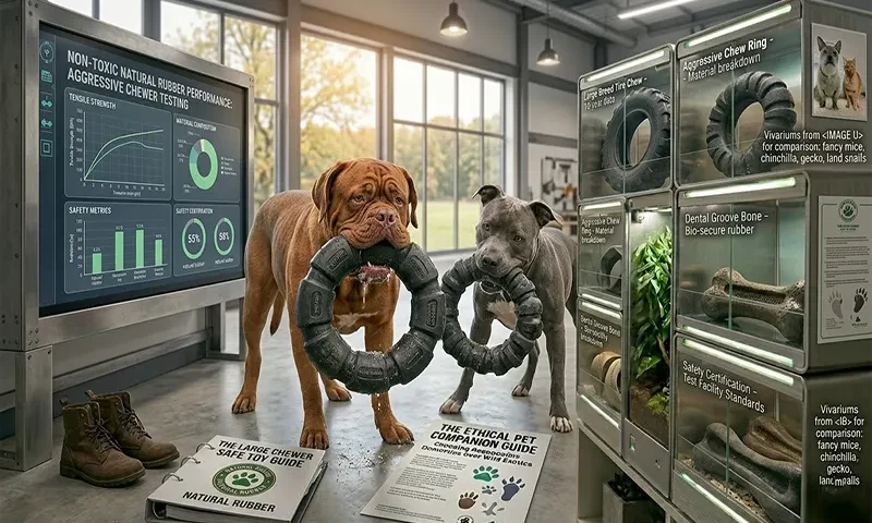Non-Toxic Natural Rubber Toys for Large Breed Aggressive Chewers